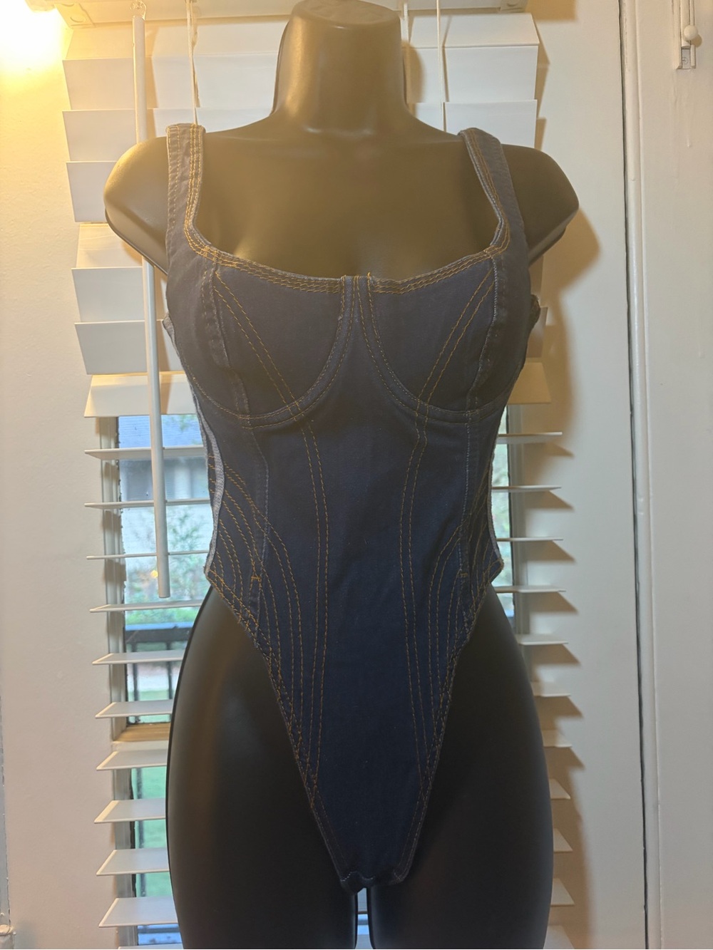adidas Ivy Park Denim Bodysuit
